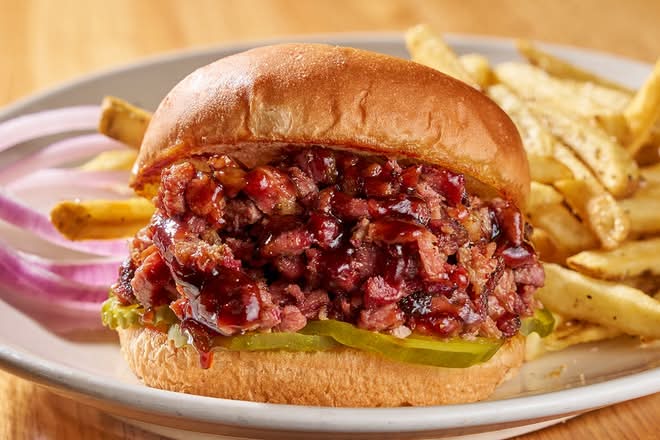 Chopped Brisket Sandwich