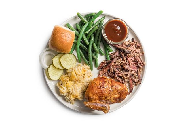 1/4 Chicken and Brisket
