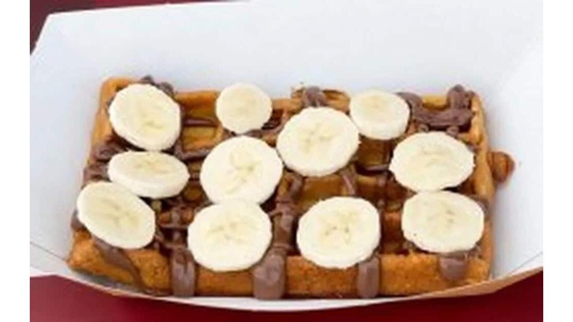 Waffe banane cu nutella