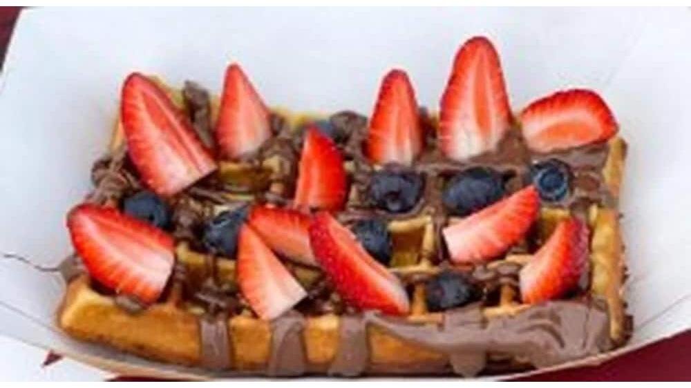 Waffe Nutella si fructe