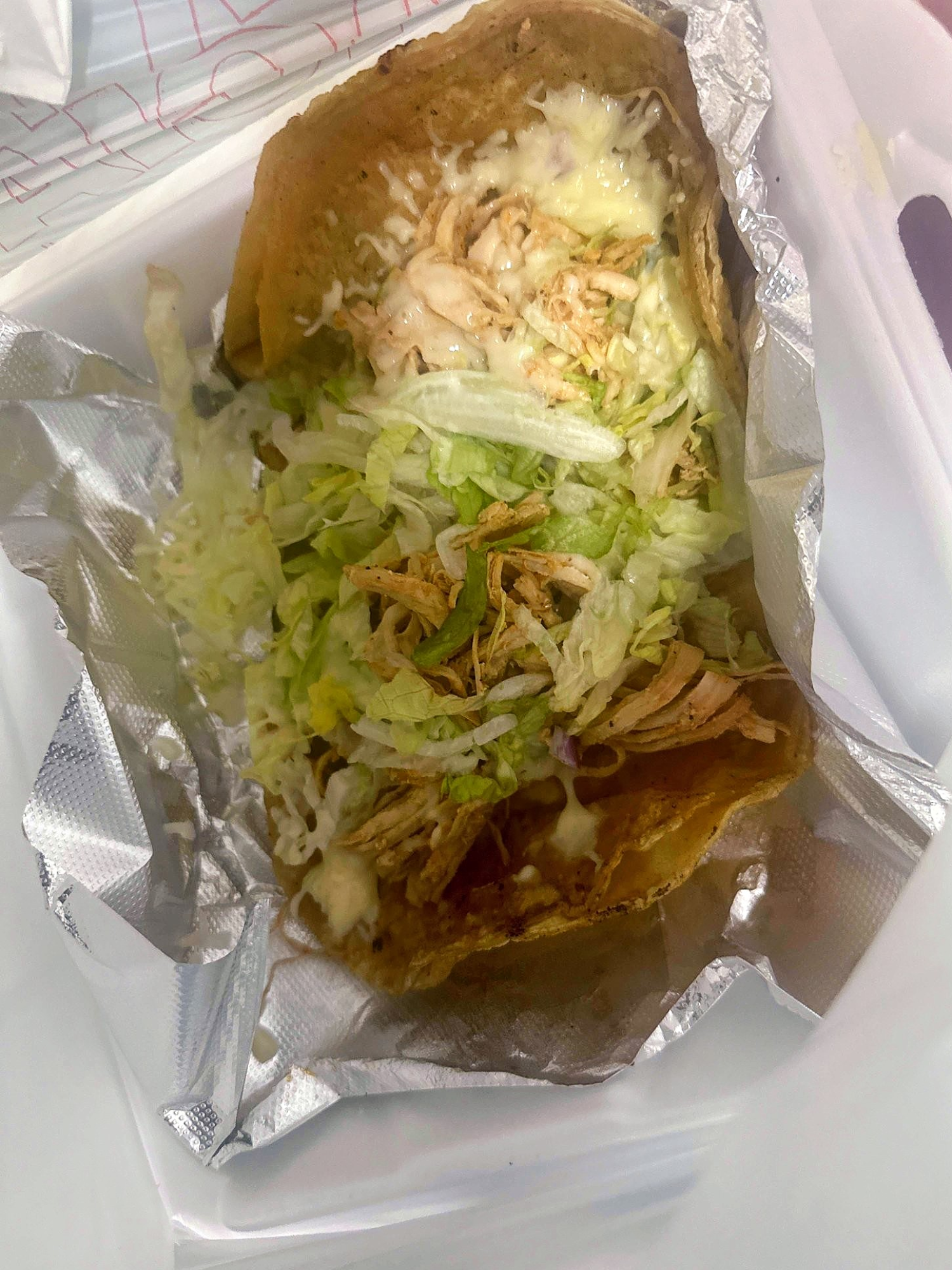 8. Two Tacos, Mexican Rice and Beans