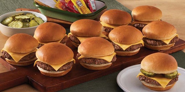 Barrel Cheeseburger Slider Platter