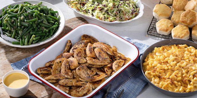 Grilled Chicken Tenders Buffet w/ Two Sides