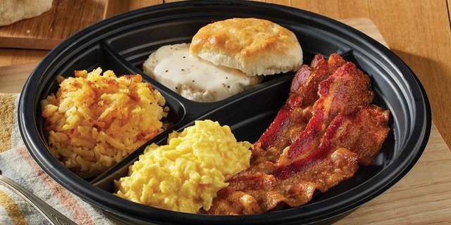 Individually Plated Cracker Barrel Classic Meal