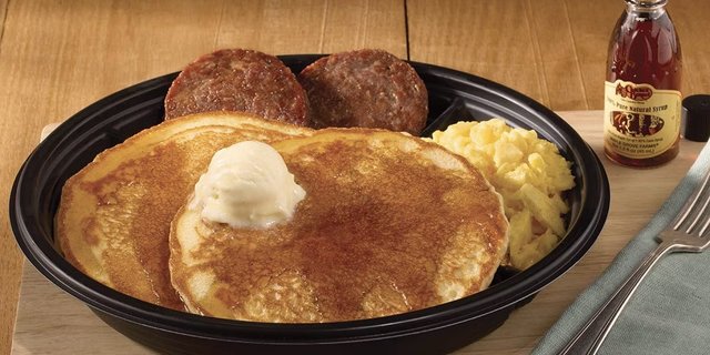 Individually Plated Momma's Pancake Breakfast