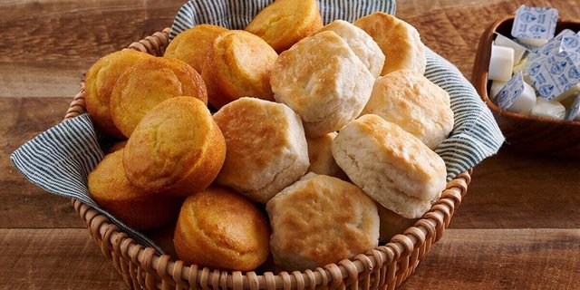 Mix of Biscuits and Corn Muffins
