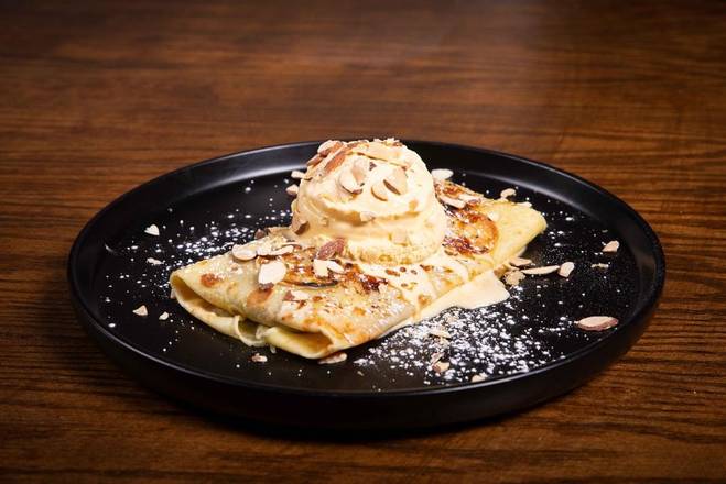 CREPE W/ DULCE DE LECHE and ICE CREAM