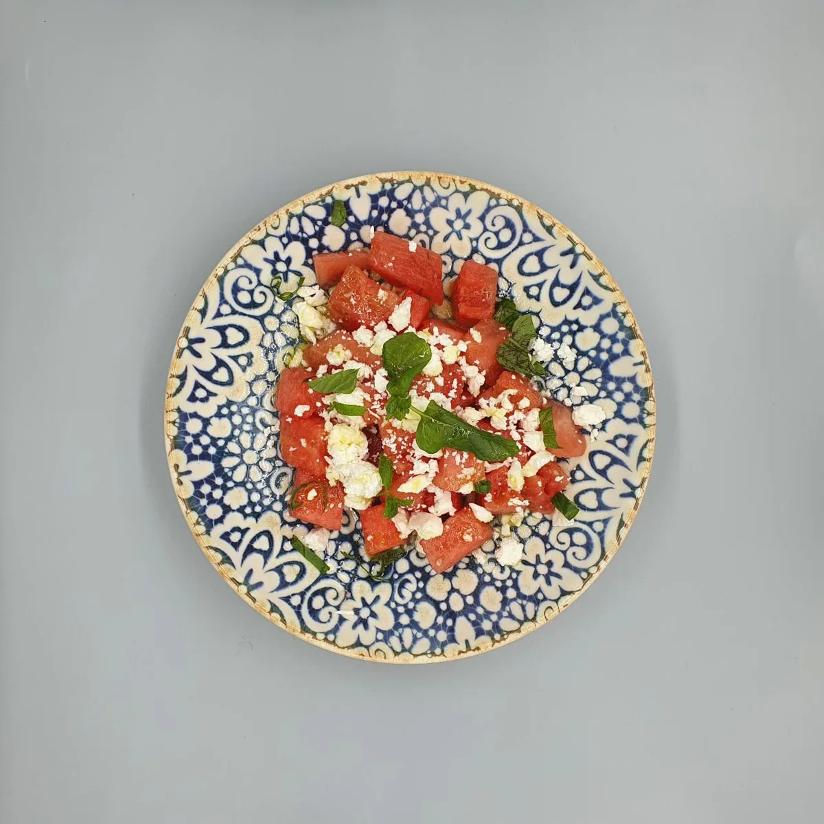 Vattenmelon and Feta Sallad