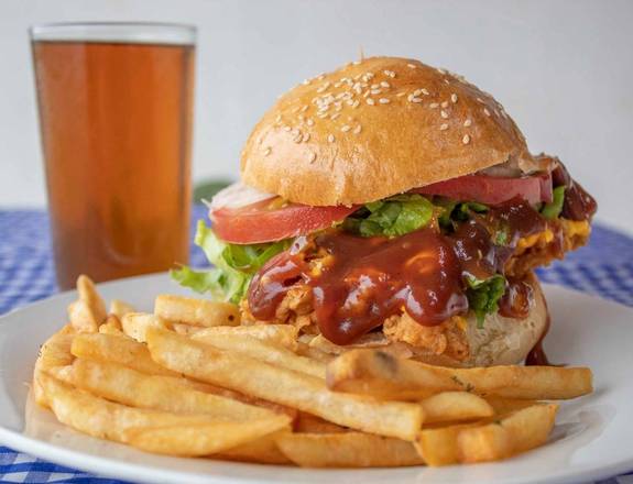 Hamburguesa de Pollo BBQ