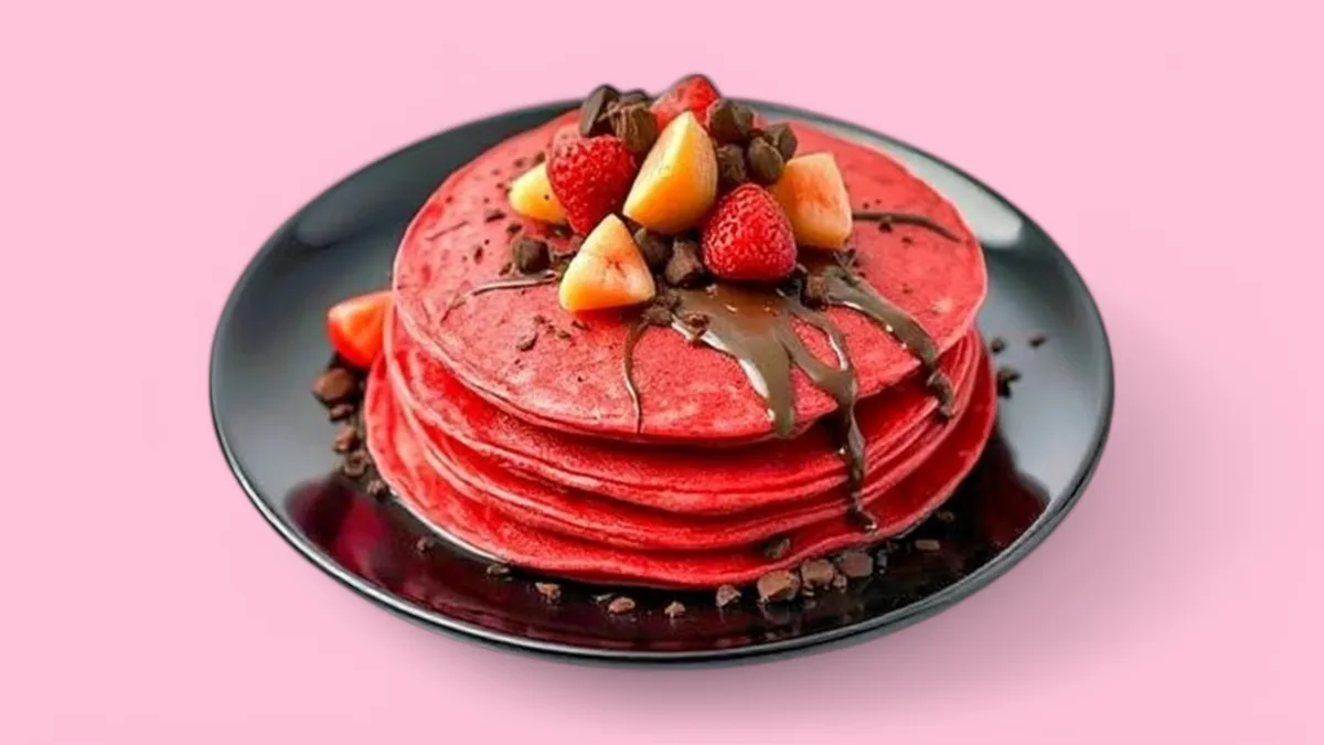 Red Velvet Pancakes