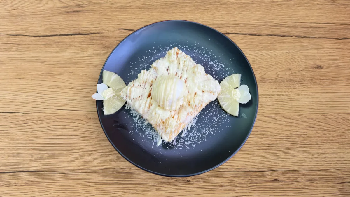 Waffle Ananas