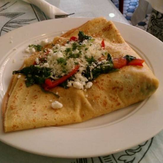Spinach veggie Crepe