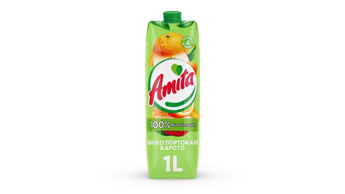 Amita Πορτοκάλι, Μήλο και Καρότο 0.33 l