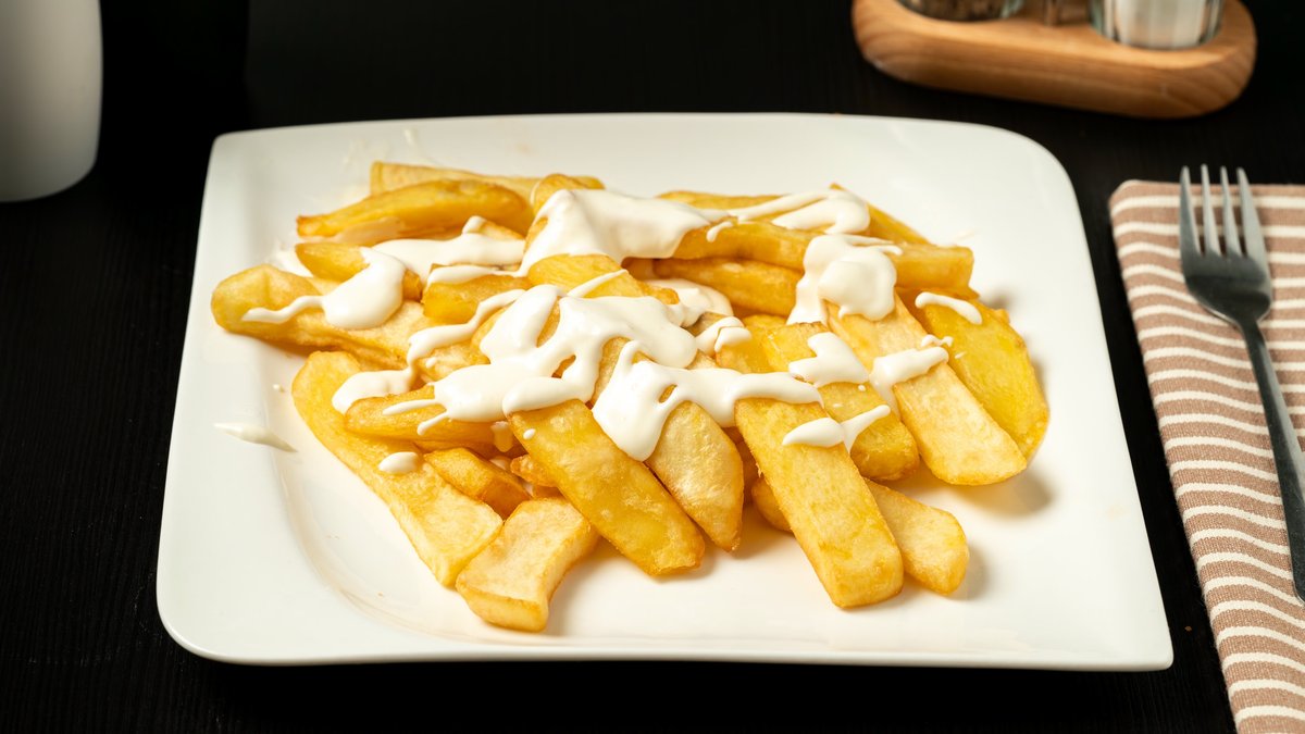 Garlic loaded fries