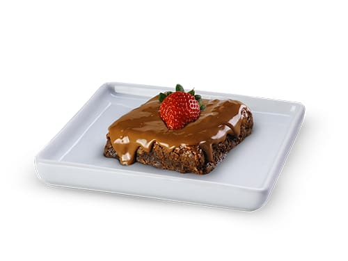 Brownie com Cobertura de Chocolate ao Leite
