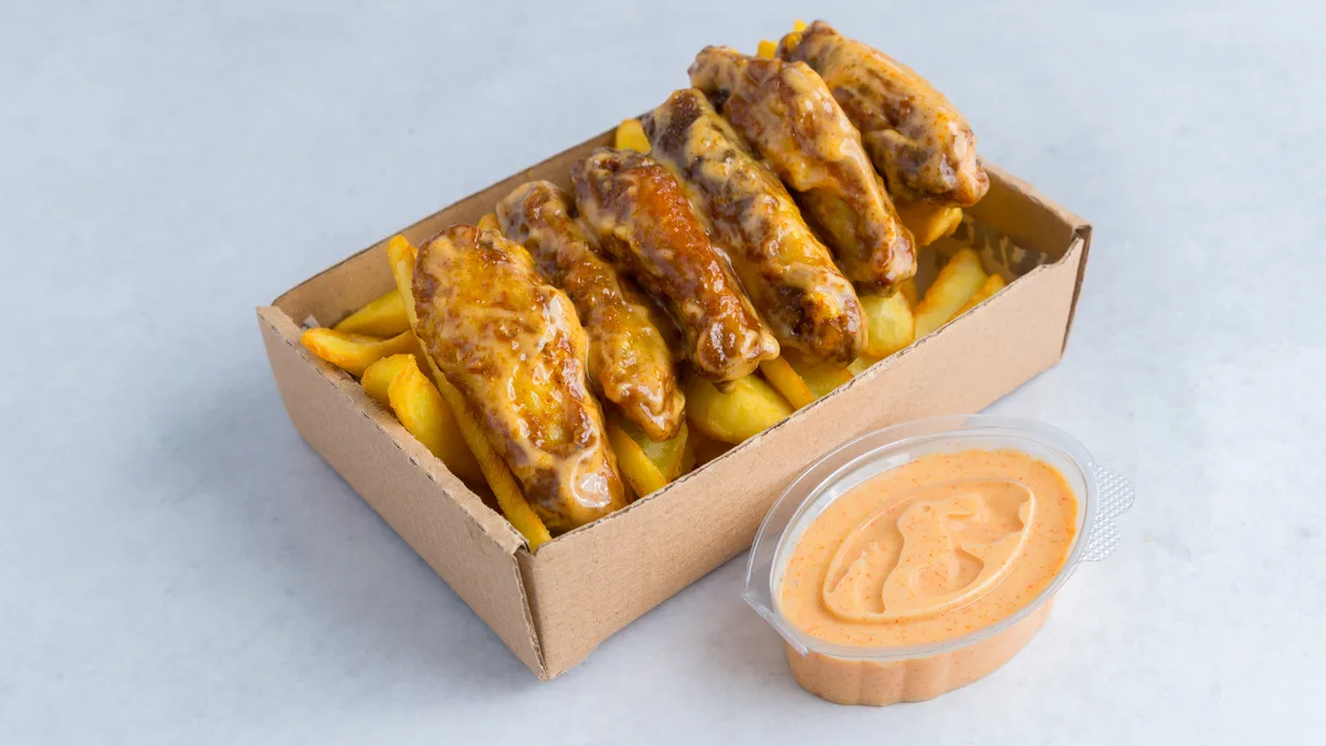 Glazed crunch krilca sa pomfritom - MALA