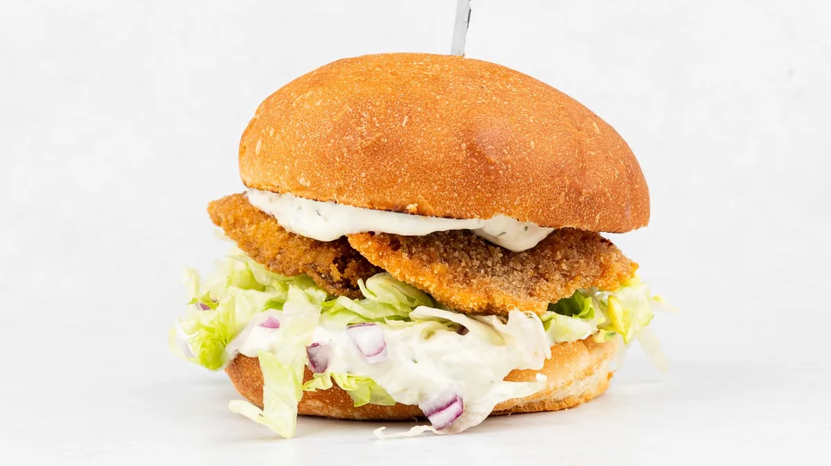 Burger Fryed ostrigar