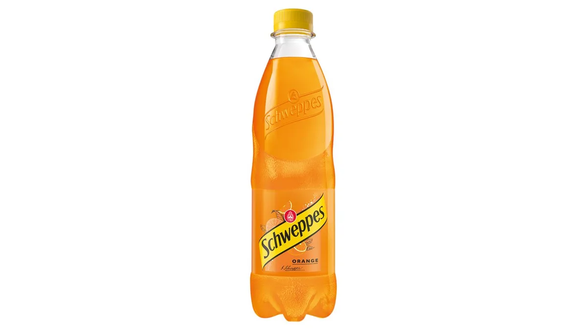 Schweppes narancsízű szénsavas üdítőital cukorral és édesítőszerekkel 0,5 l