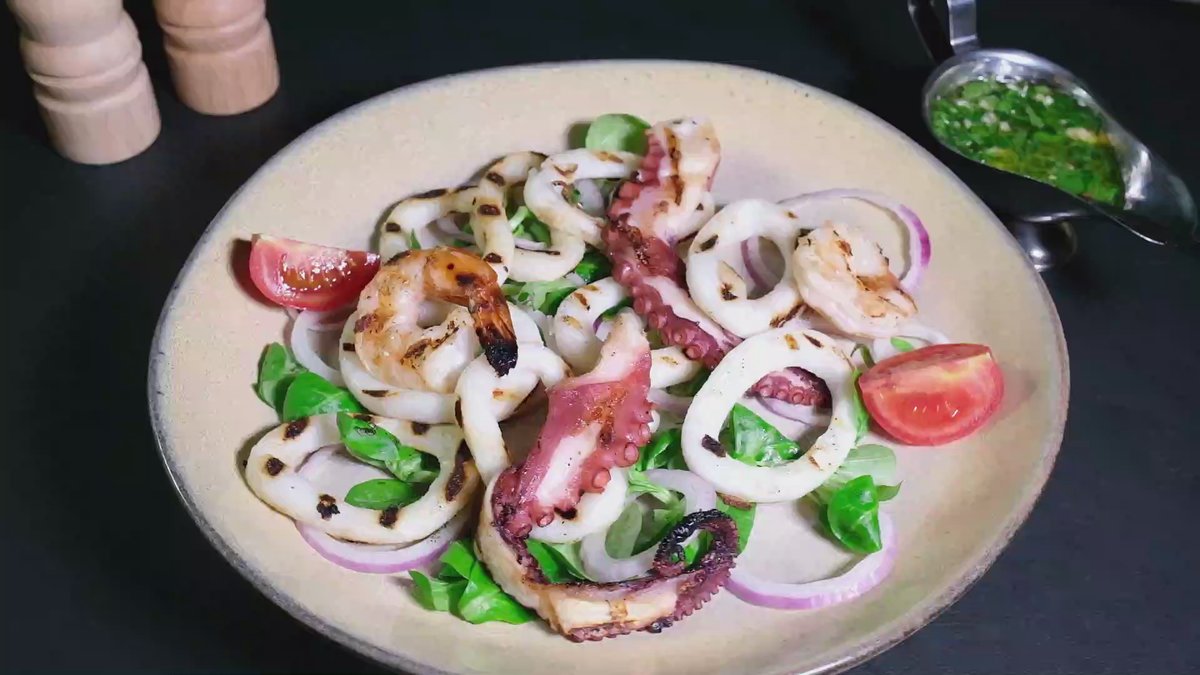 Fructe de mare la grătar