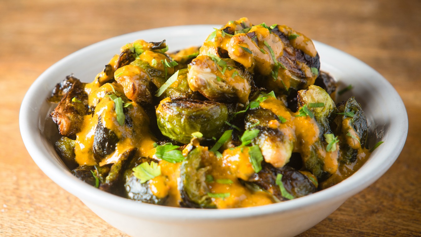 charred brussels sprouts