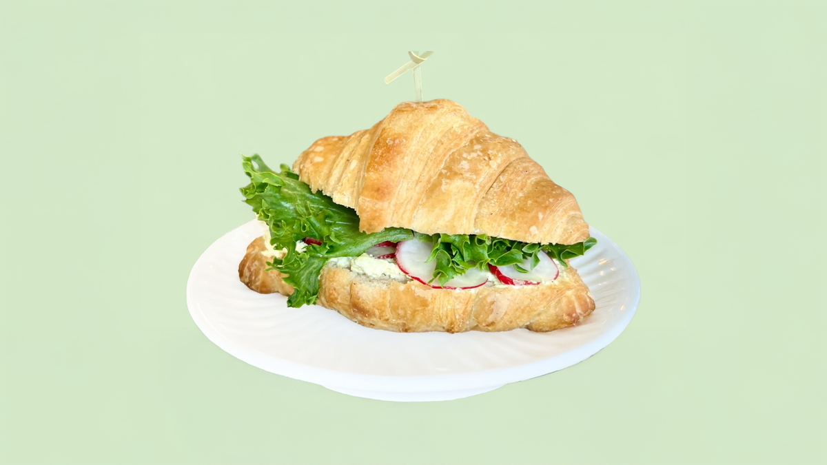 Scrambled Tofu Croissant