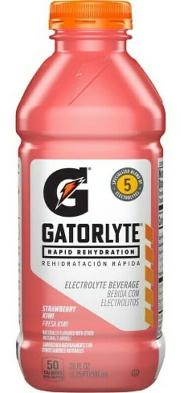Gatorade Gatorlyte Strawberry Kiwi Bottle 20oz