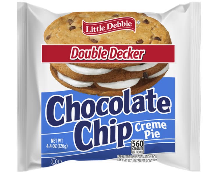 Little Debbie Double Decker Chocolate Chip Creme Pie 4.4oz