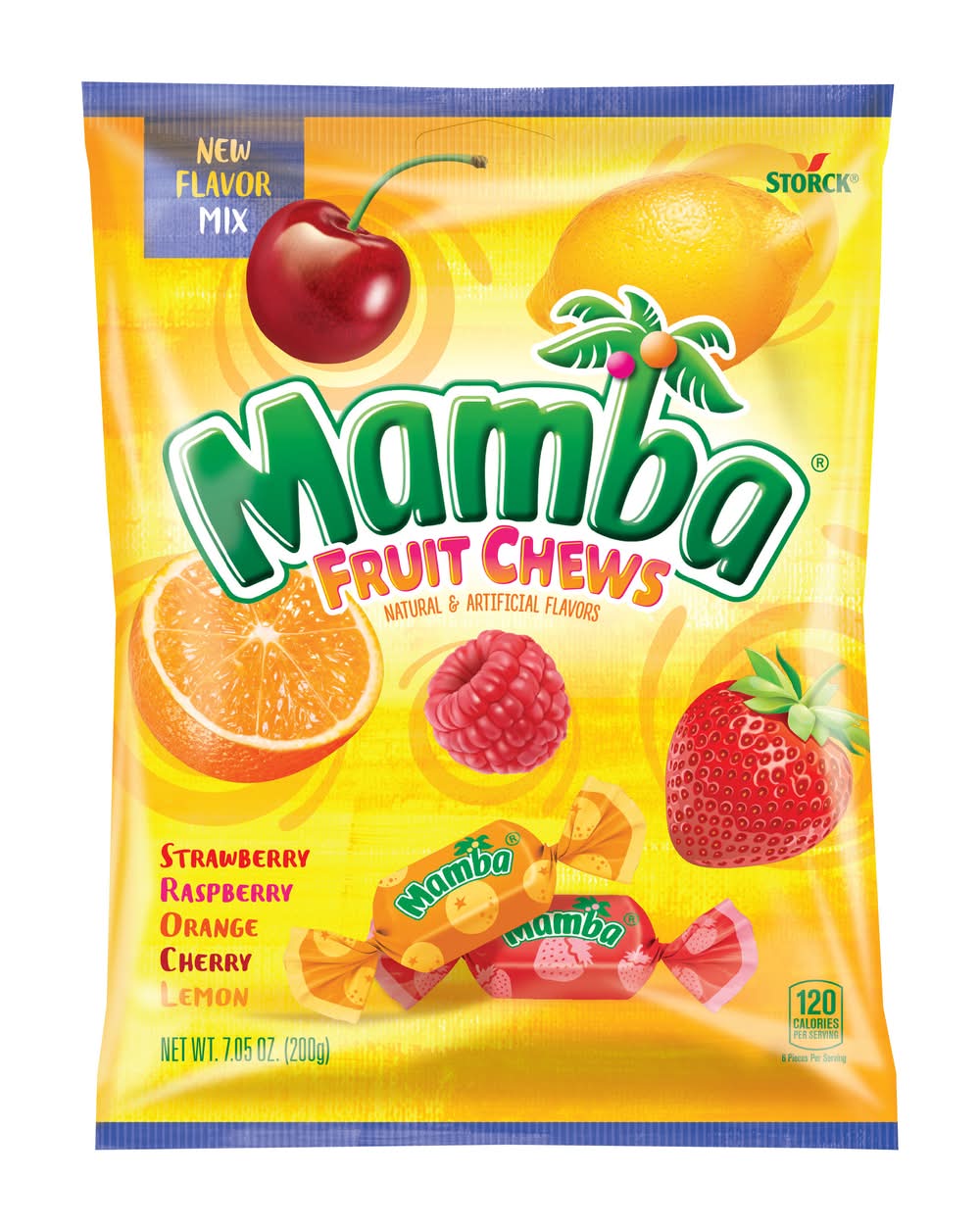 Mamba Mix Fruit Chews Soft Candy (7.05 oz)