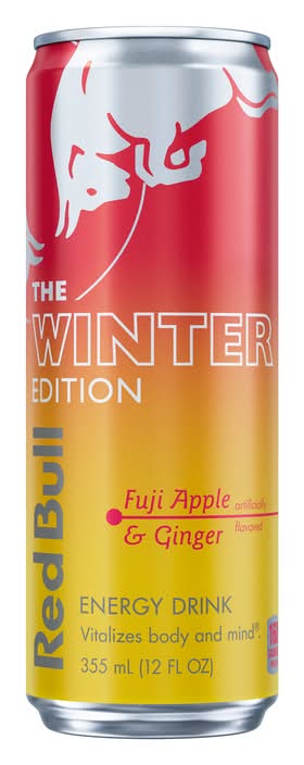 Red Bull Winter Edition Fuji Apple and Ginger 12oz