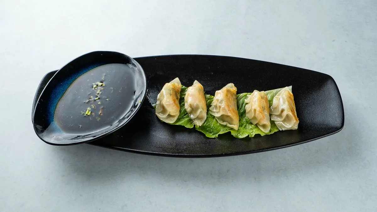 Prawn gyoza