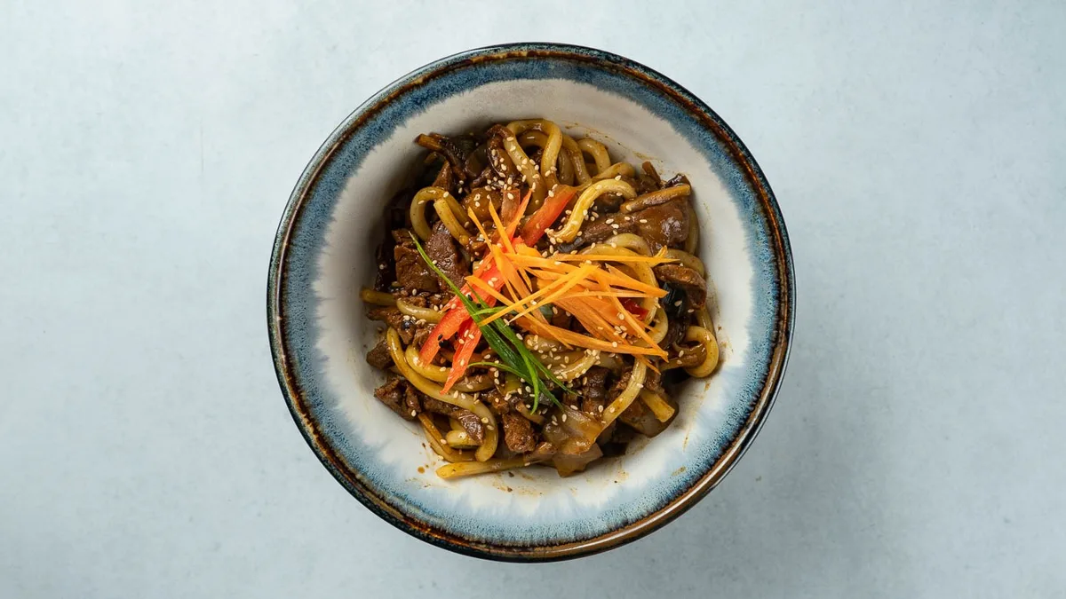 Stir Fry Beef Udon