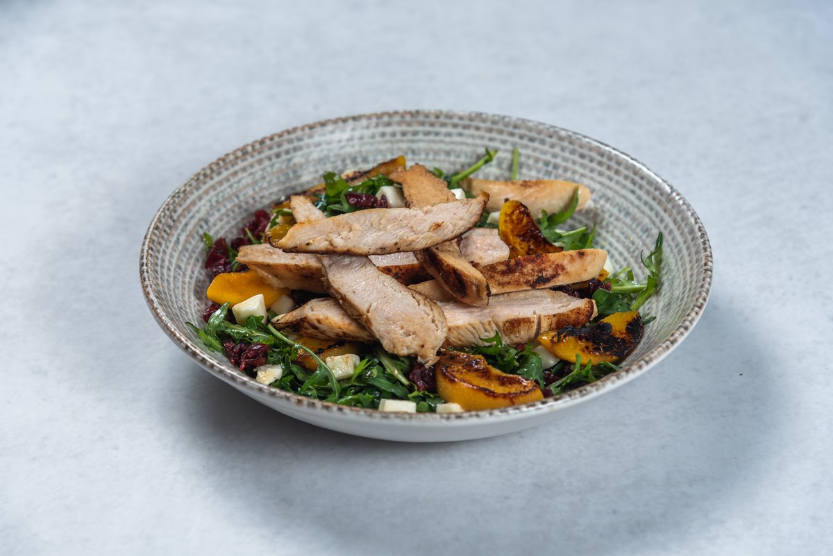 Insalata con pesche