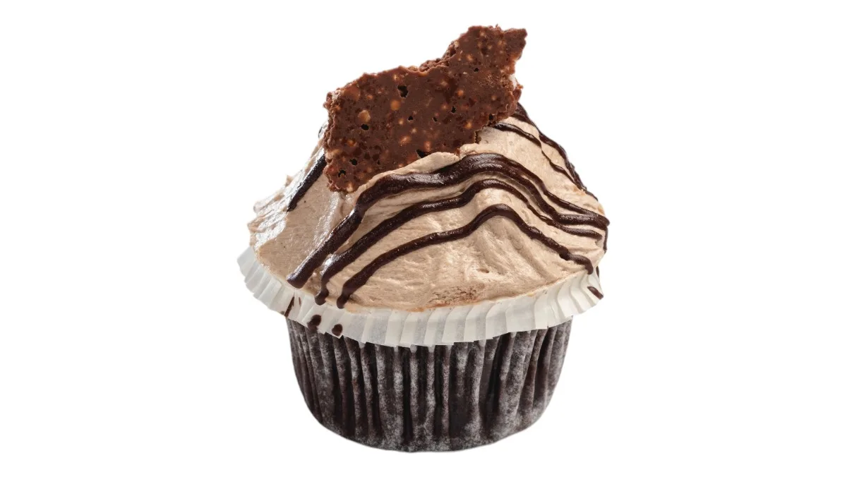 Nougat-Orange-Cupcake (vegan)