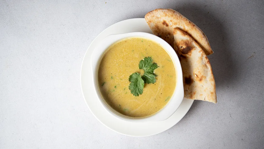 Toor Dall Soup + mini Naan
