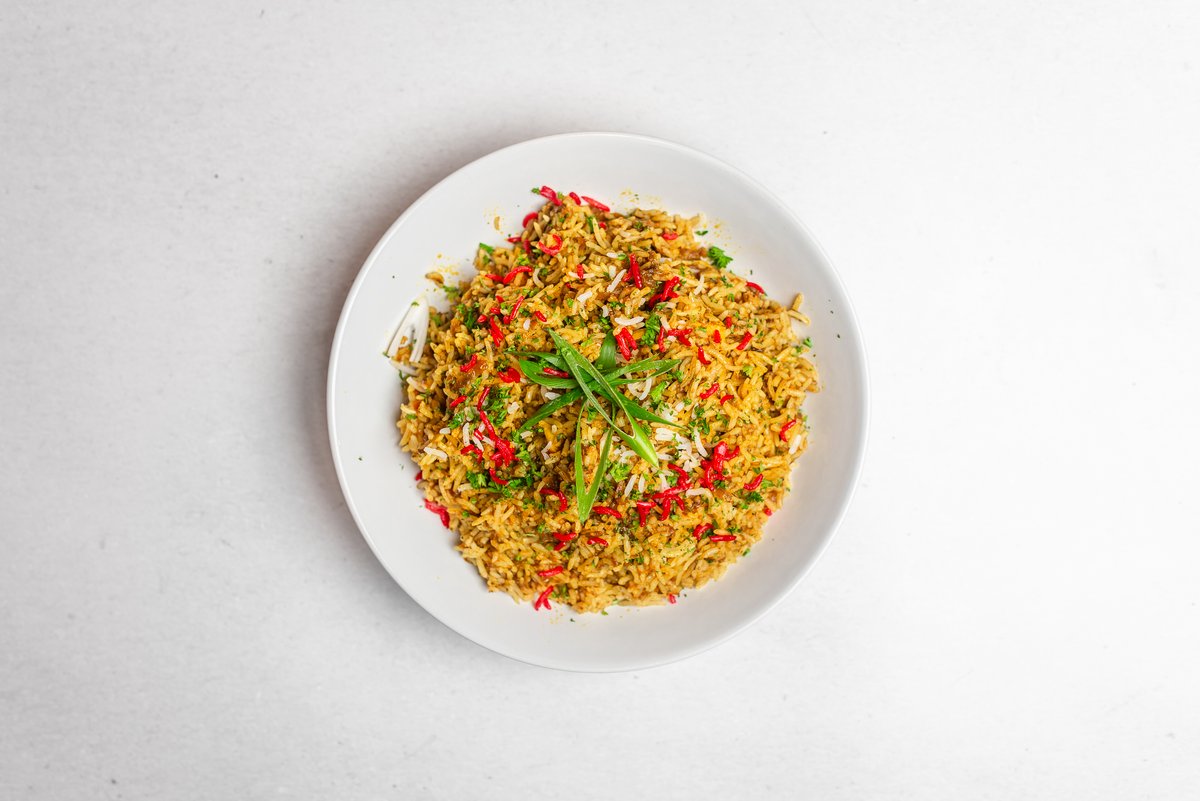 Prawn biryani