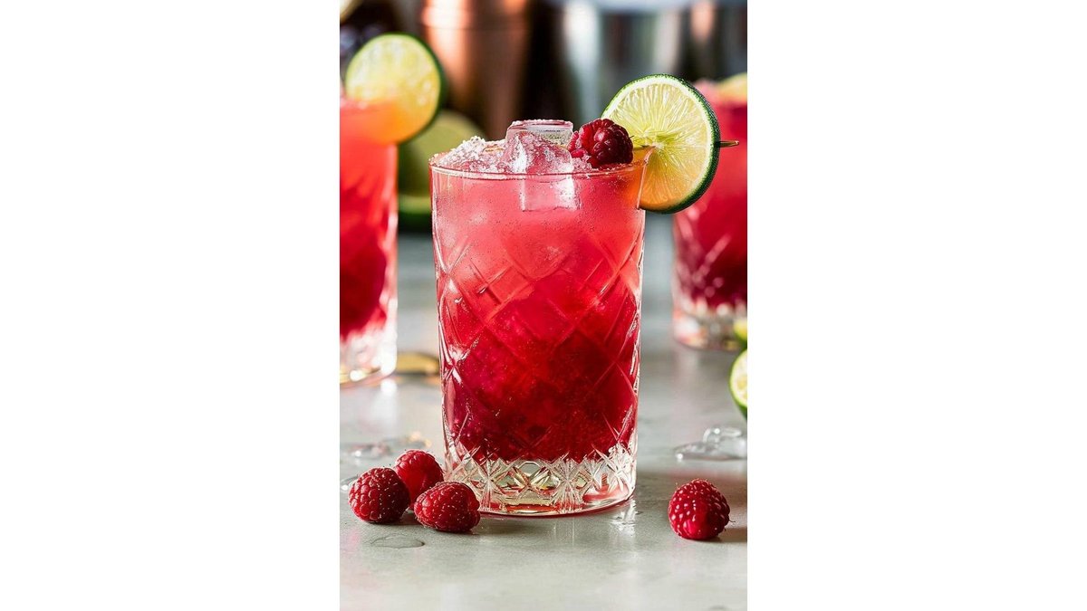 Ginger Raspberry Fizz