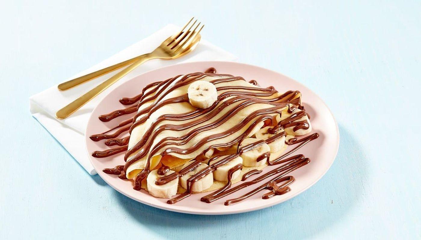 Banana with Nutella  Crepe