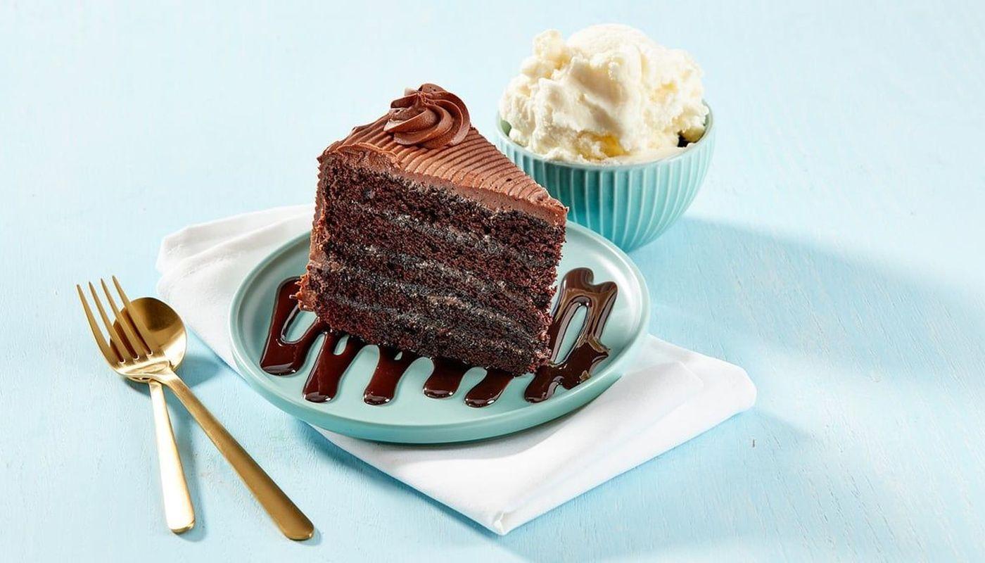 Chocolate Cake w/ Ice Cream