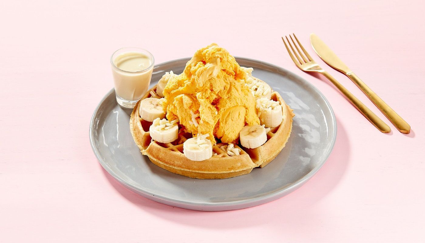 Creamy Dreamy Mango WAFFLE