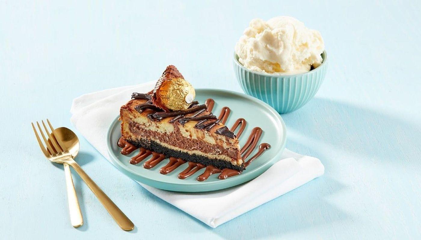 Hazelnut Cheesecake w/ Ice Cream