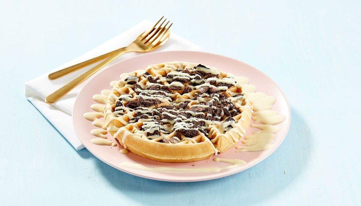 Oreo  and White Chocolate Waffle