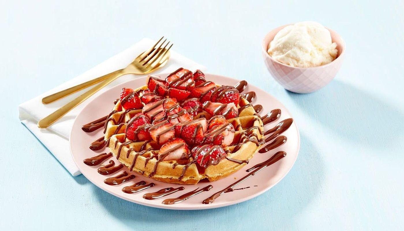 Strawberry Nutella Waffle