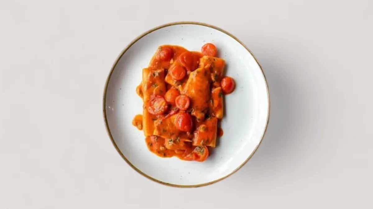 Paccheri With Fish Fillet