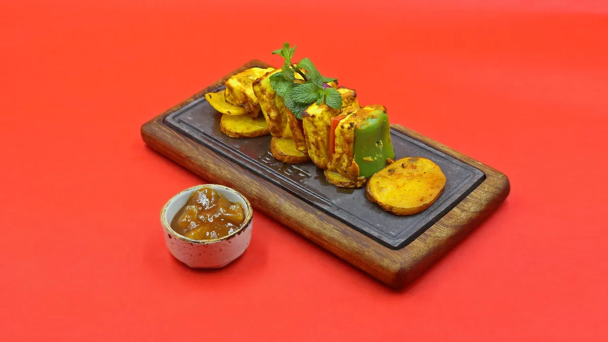 Kasundi Paneer Tikka🌶️ (Flour-free)