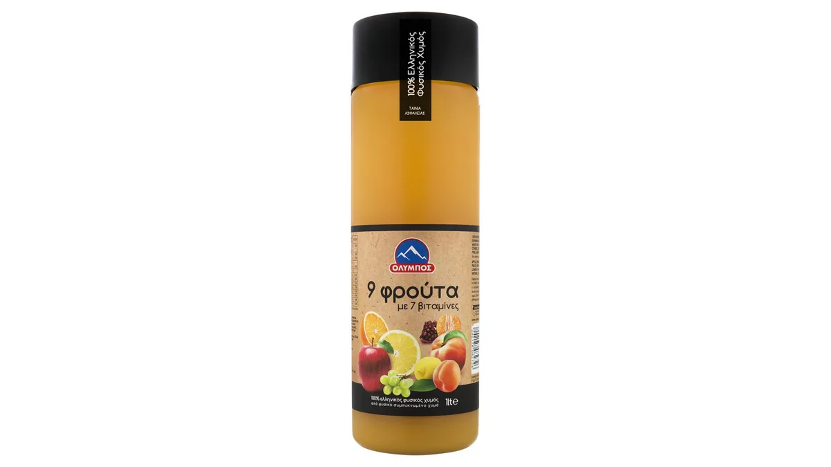Ολυμπος Χυμος Φυσικος 9 Φρουτα 1 l