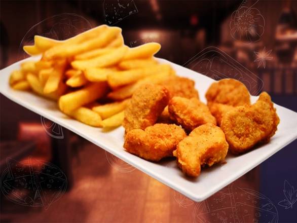 Chicken Nuggets 8 Pcs and Fries