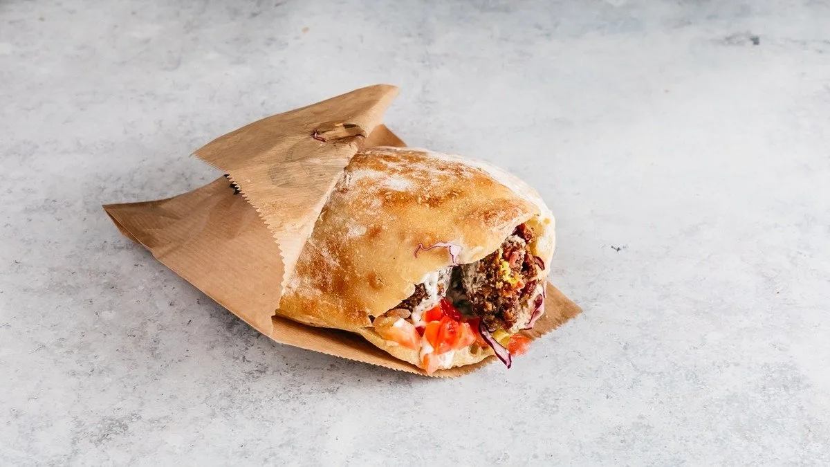 Beef Falafel u pita kruhu