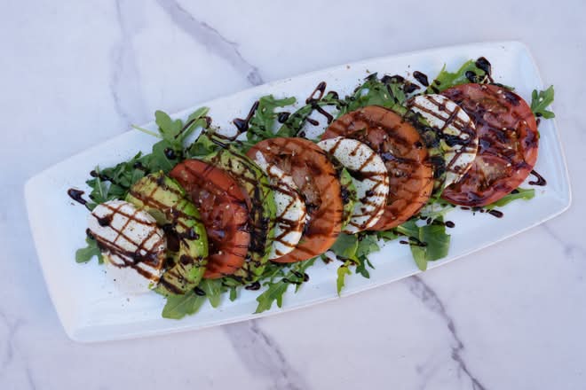 Grilled Avocado Caprese