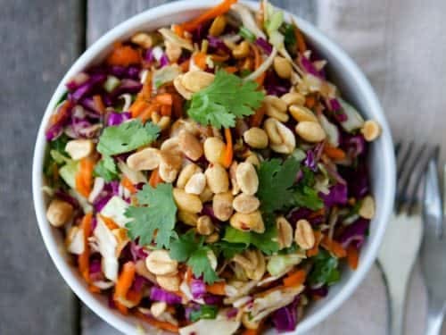 Roasted Peanut Coleslaw
