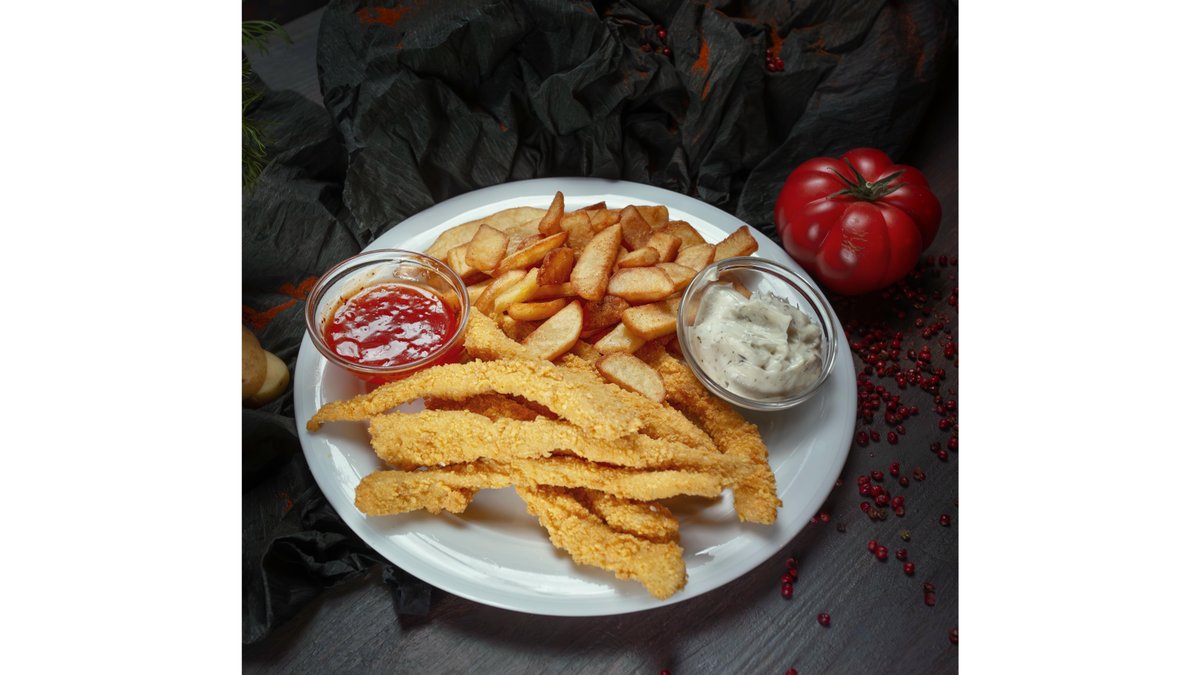 Chicken fingers în crustă de porumb